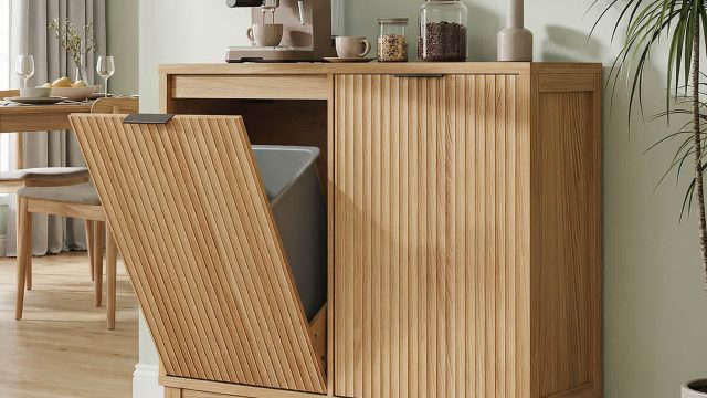The Latest Trend in Home Organization: Fluted Trash Cabinets