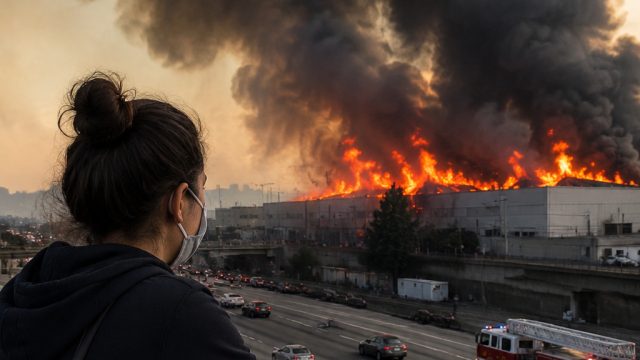 Concerns Grow Over Air Quality Following LA Warehouse Blaze