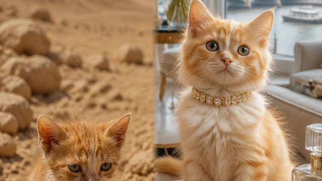 Desert Rescue: From Abandoned Kitten to London Luxury