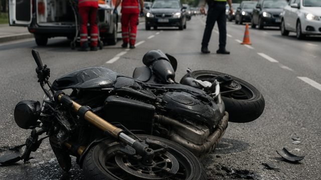 Motorcycle Accident in Skopje Leaves Rider Hospitalized